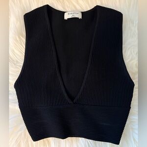 Babaton Ribbed Knit Sleeveless Top